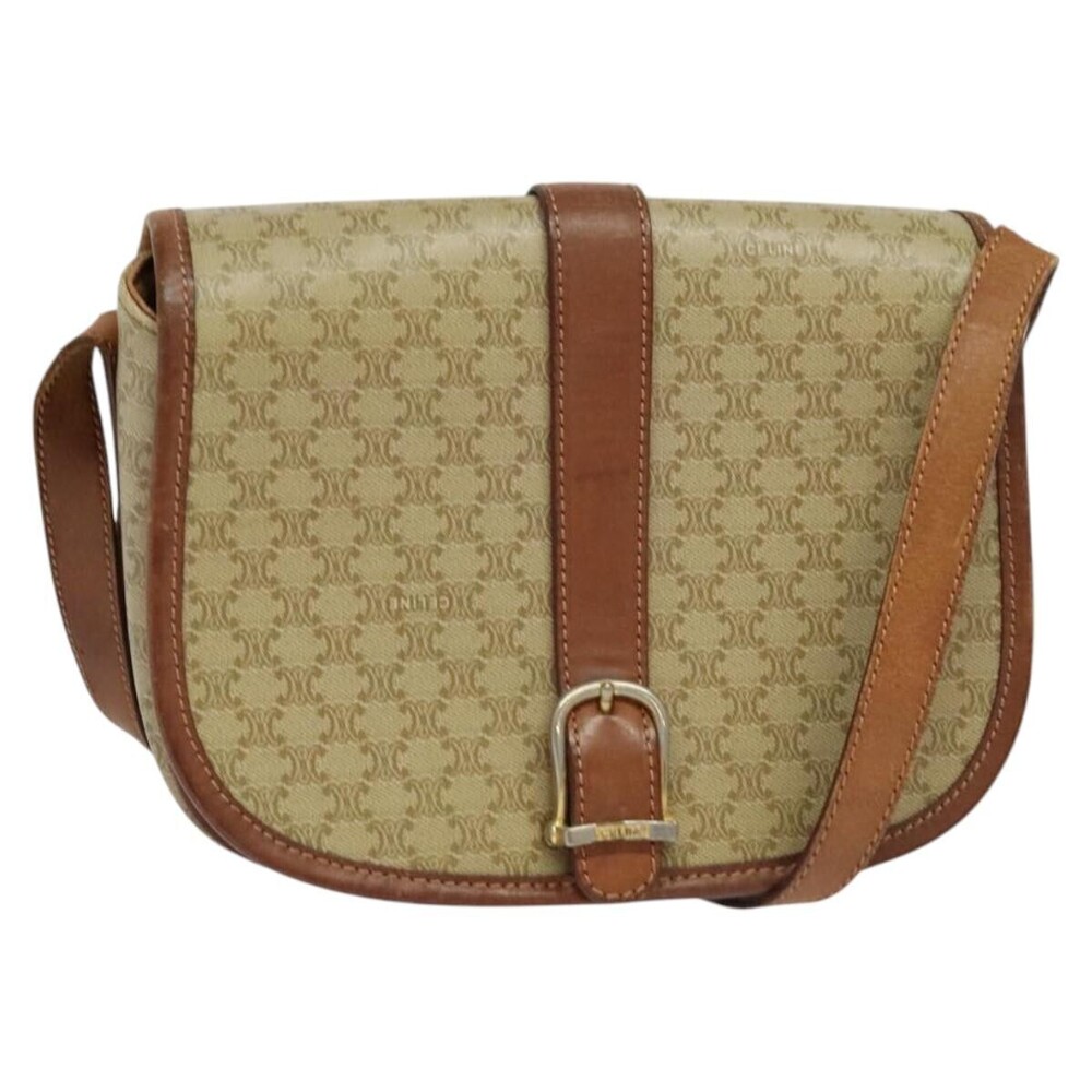 Celine Vintage Macadam Canvas and Leather